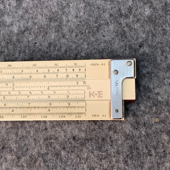 Vintage KEUFFEL & ESSER CO. LOG LOG DUPLEX DECITRIG SLIDE RULE, MODEL N4081-3 - Picture 7 of 13
